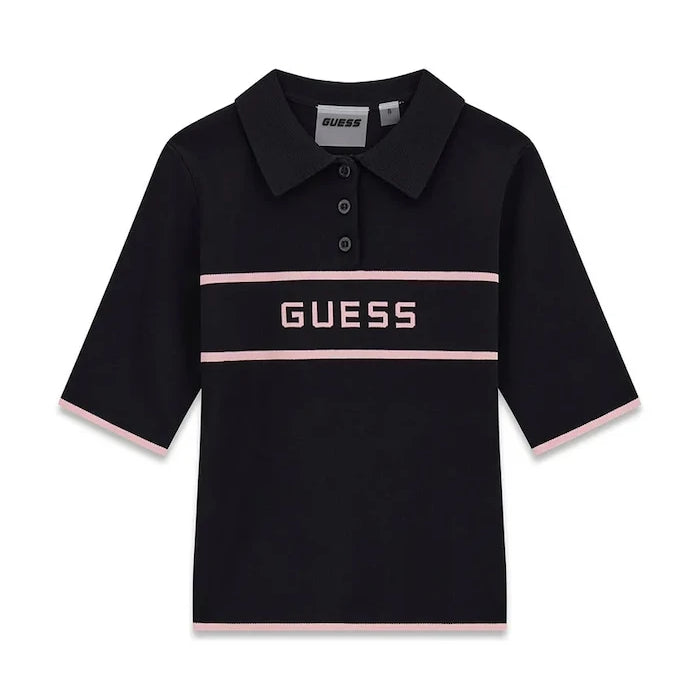 Guess вискозlu kısa kollu çocuk kazak