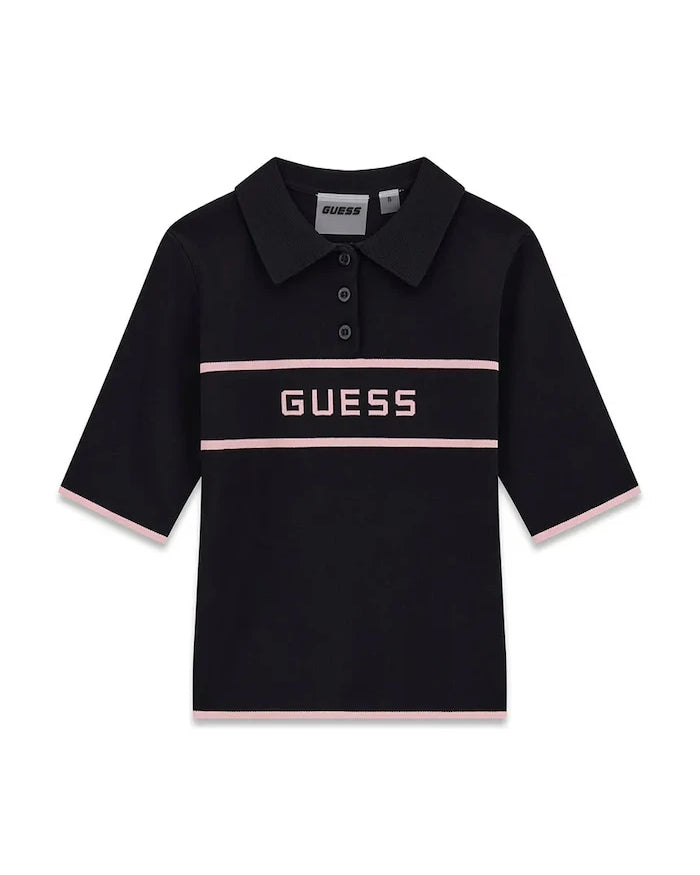 Guess вискозlu kısa kollu çocuk kazak