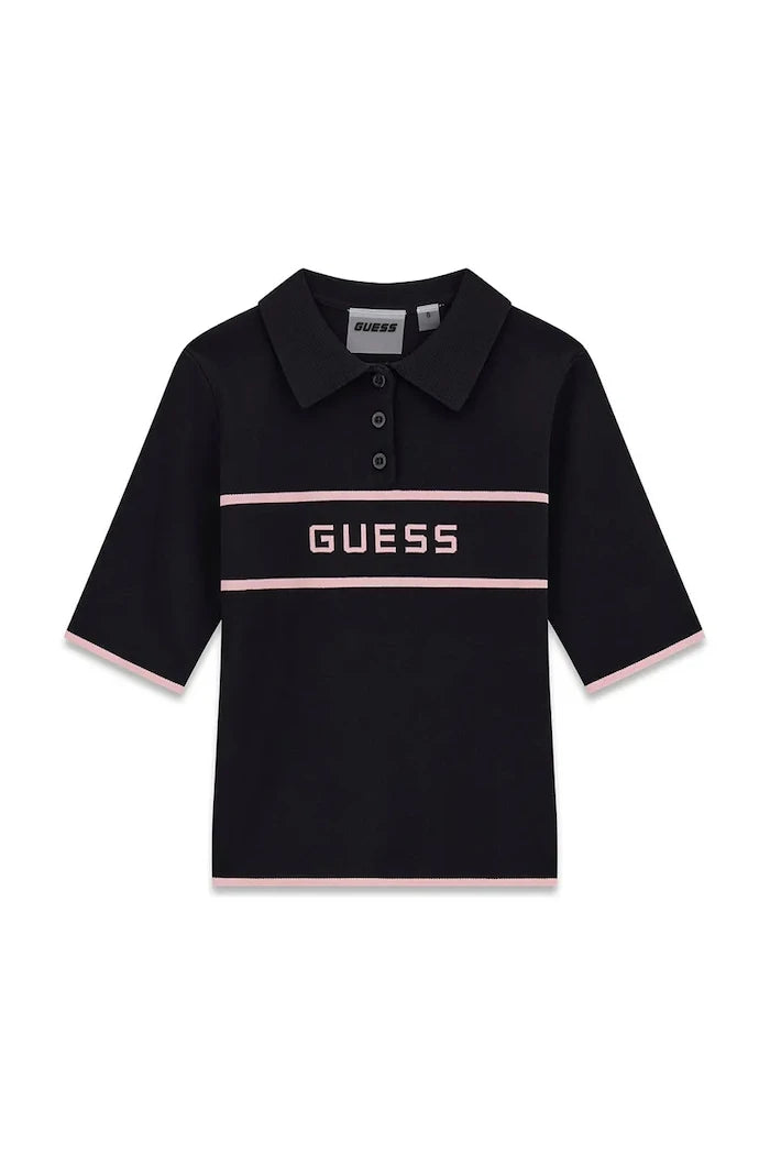 Guess вискозlu kısa kollu çocuk kazak