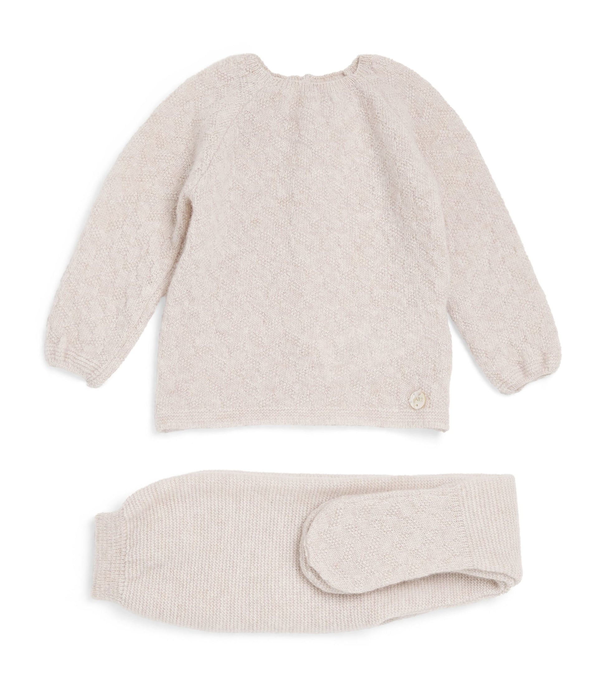 Wool-Cashmere Top and Leggings Set (0-6 Months)
