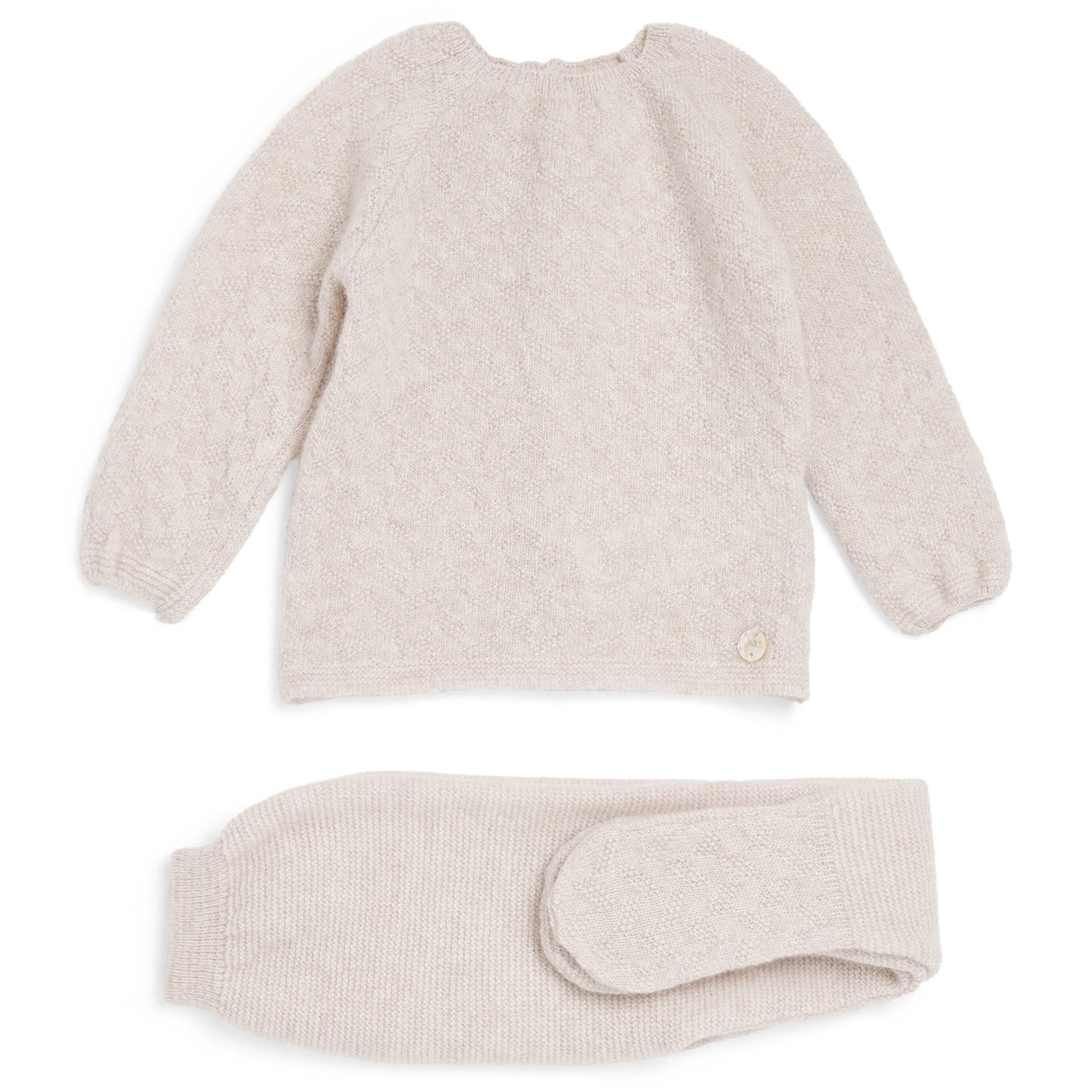 Wool-Cashmere Top and Leggings Set (0-6 Months)