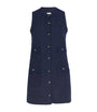 Tweed Mini Dress NAVY BLUE