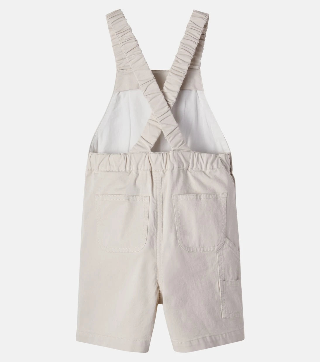 Moncler Enfant - Baby cotton-blend twill overalls