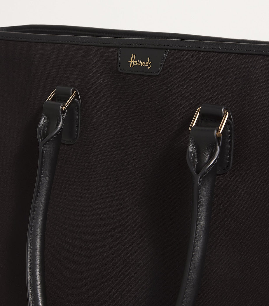 Harrods Ivory Large Canvas Slouchy Tote Bag