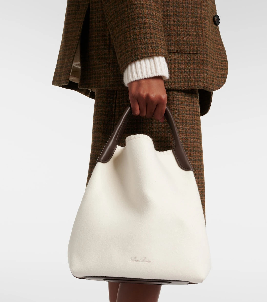 Loro Piana - Bale Large cashmere bucket bag