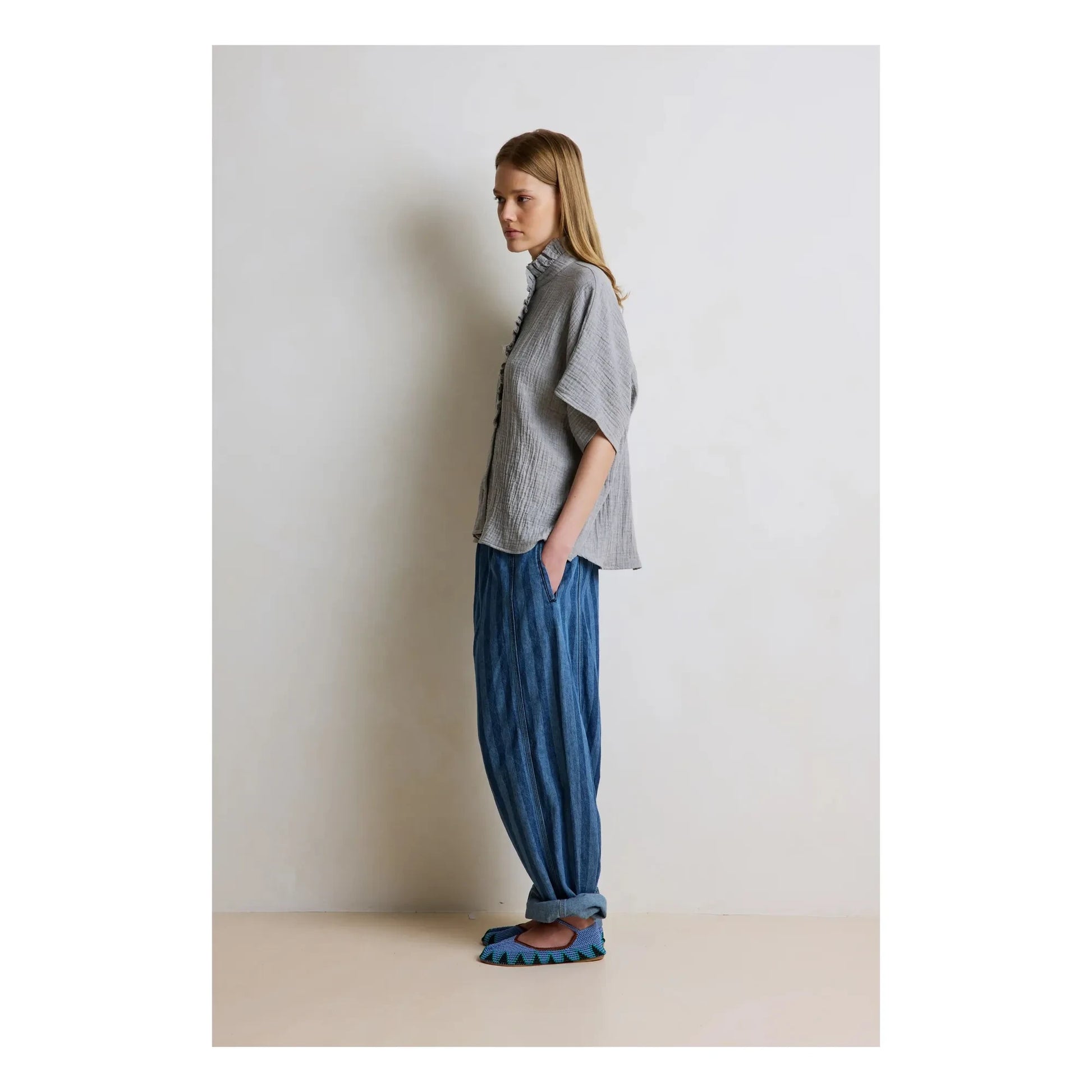 Hod - Natasha Cotton shirt | Blue