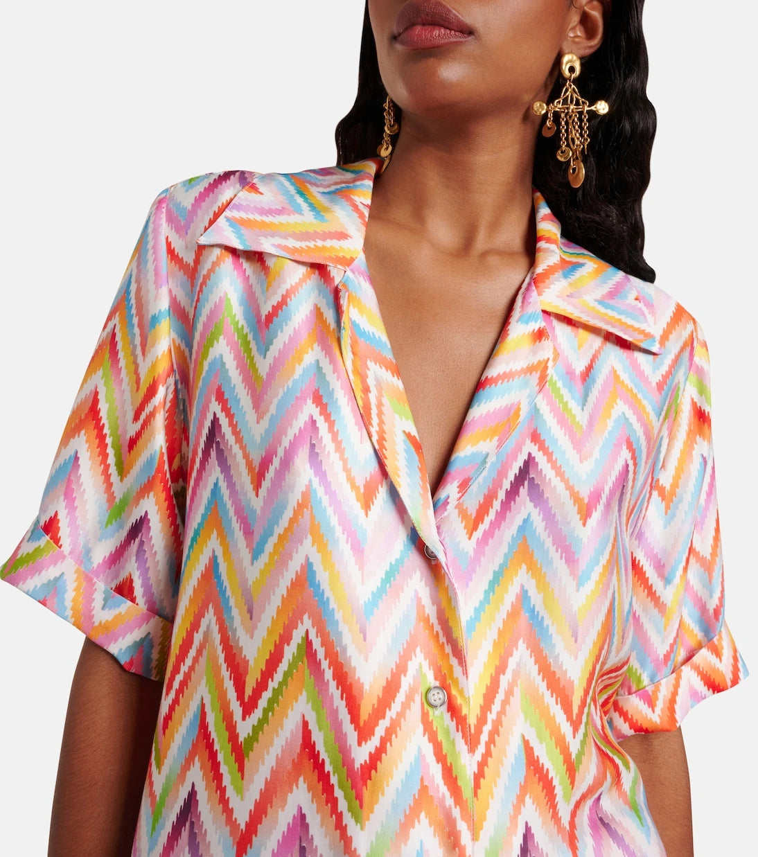Missoni - Zikzak oversize gömlek