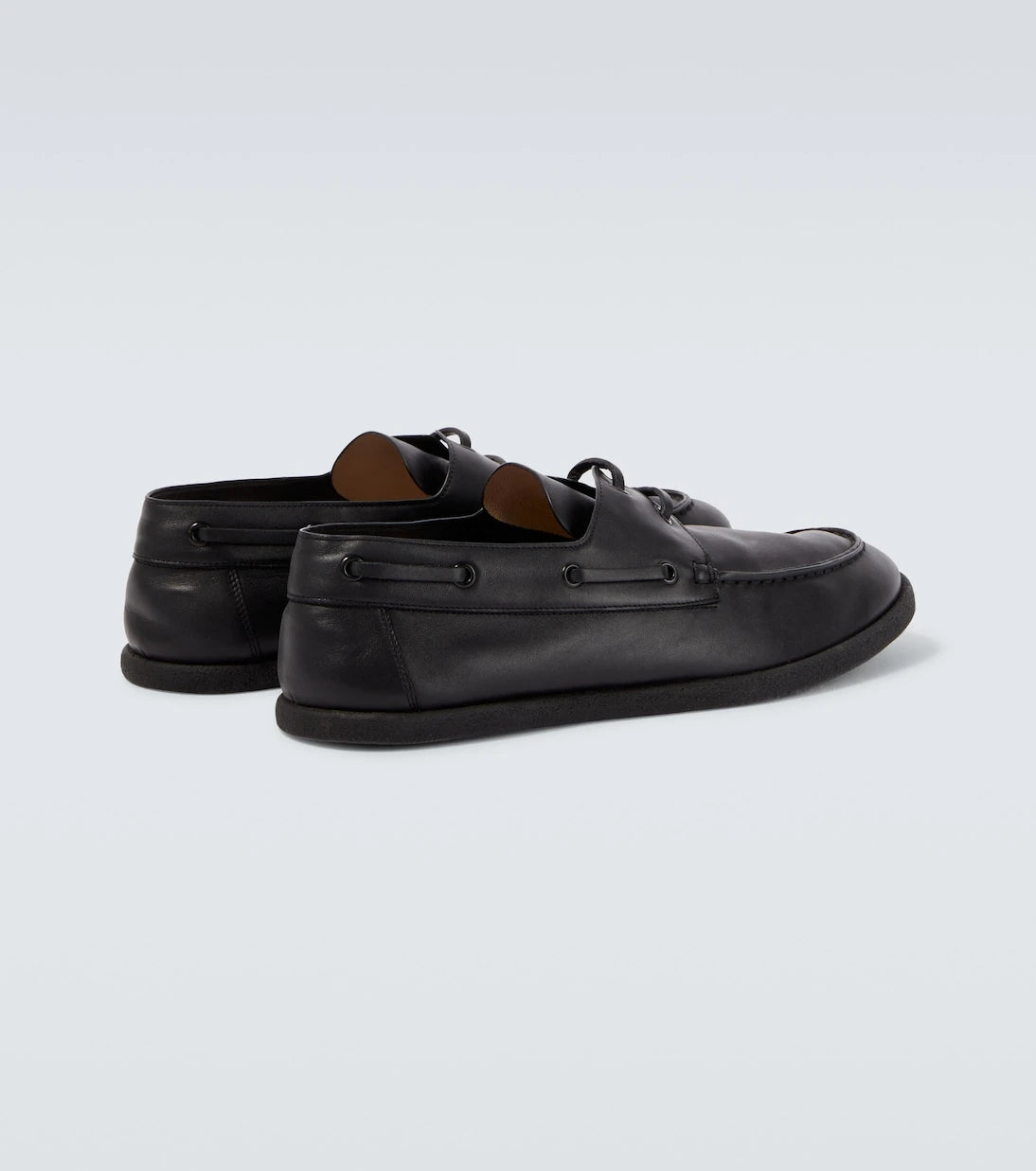 The Row - Novus leather boat shoes