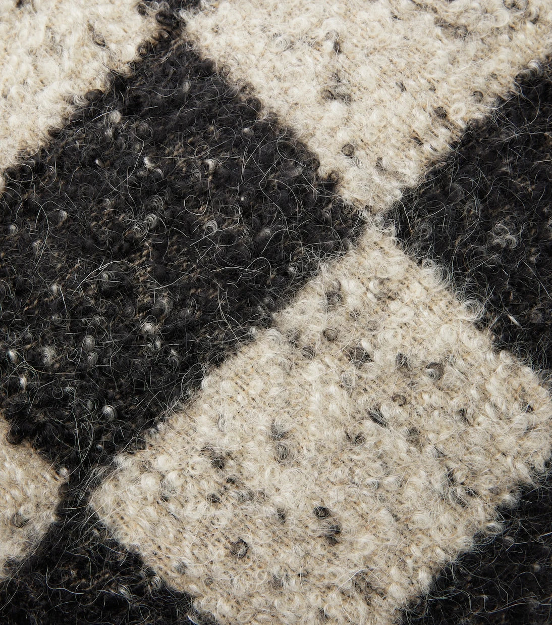The House of Lyria - Ronce checked wool-blend cushion
