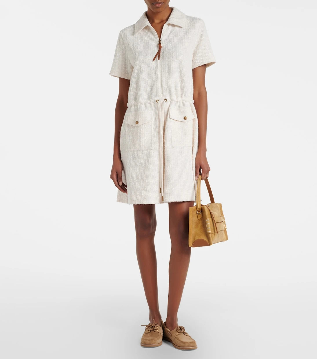 Moncler - Waffle-knit minidress