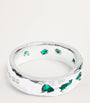 Sterling Silver and Emerald Ring