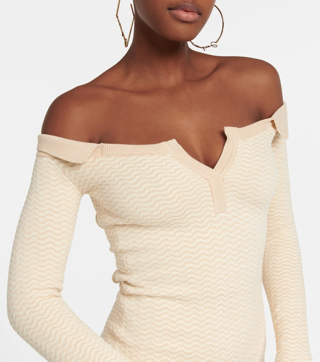 Jacquemus - La Robe Pampero cotton-blend midi dress