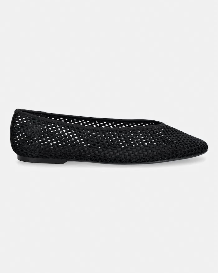 Calvin Klein балеринки SQUARE BALLERINA LINEN MESH