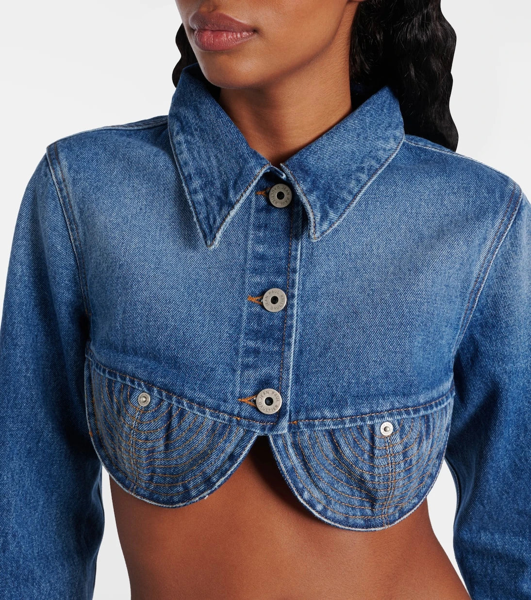 Jean Paul Gaultier - Cropped denim jacket