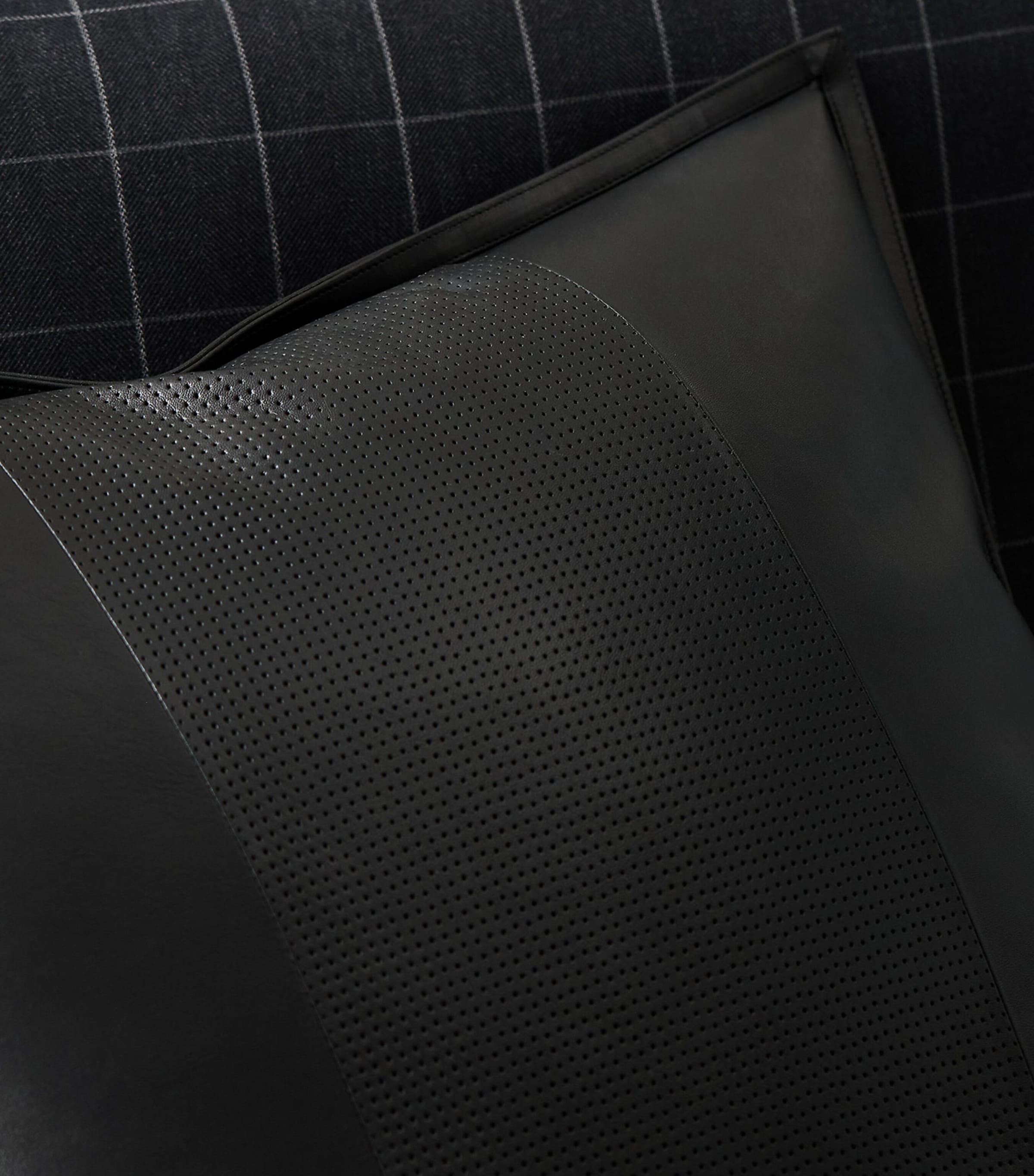 Leather Pierce Throw Pillow