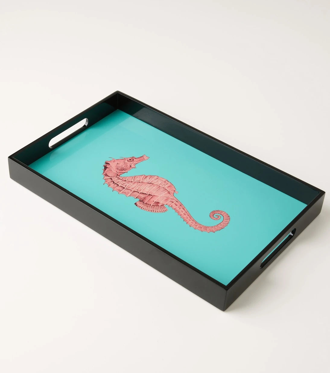 Les-Ottomans - Seahorse lacquered wooden tray