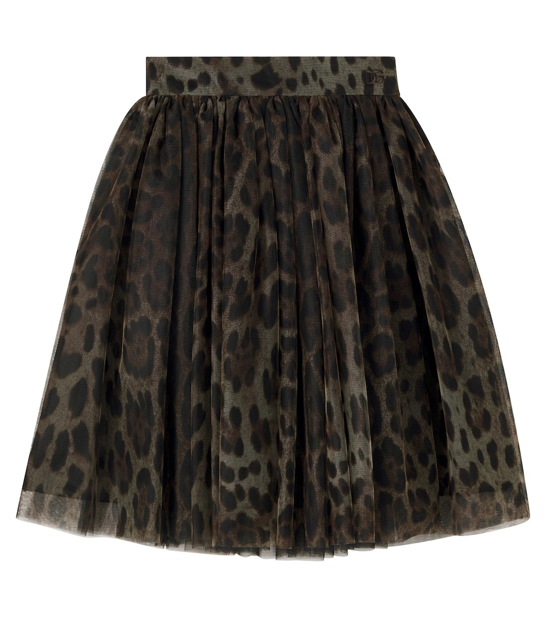 Dolce&Gabbana Kids - Leopard-print tulle skirt