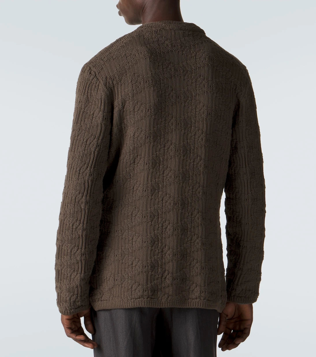 Giorgio Armani - Ribbed-knit cotton-blend cardigan