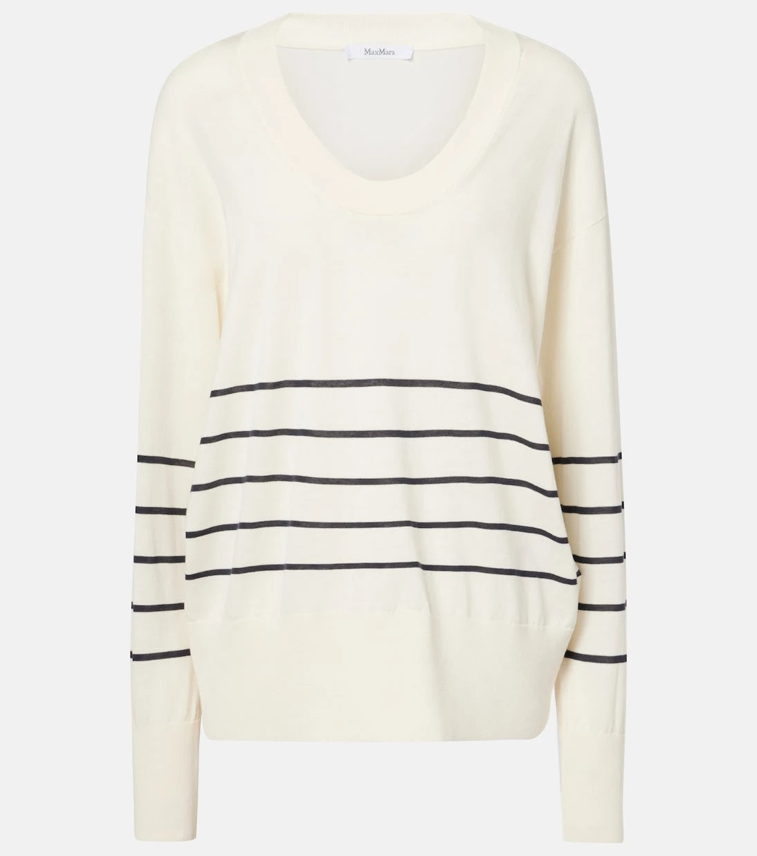 Max Mara - Levante striped cotton and silk sweater