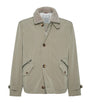 Brunello Cucinelli Brown Water-Resistant Detachable Collar Jacket