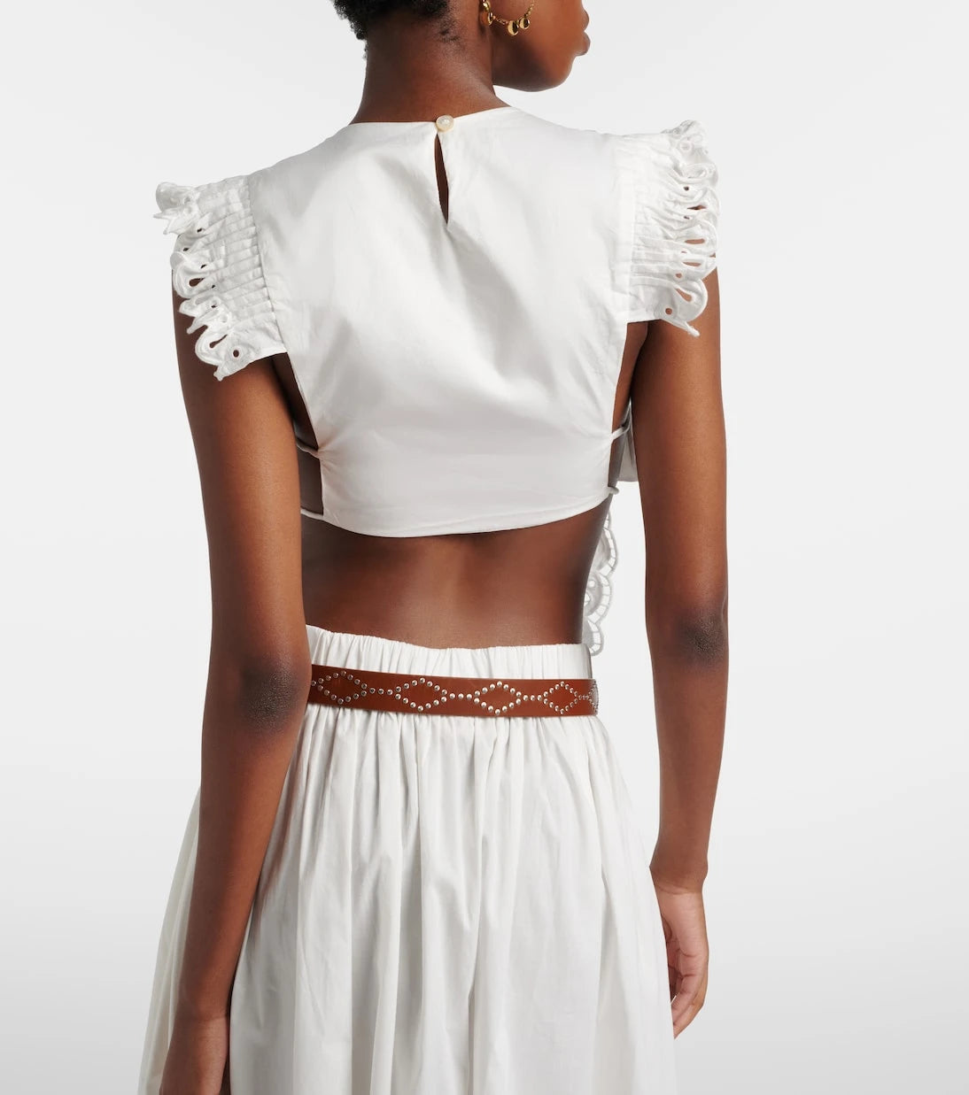 Farm Rio - Broderie anglaise cotton top