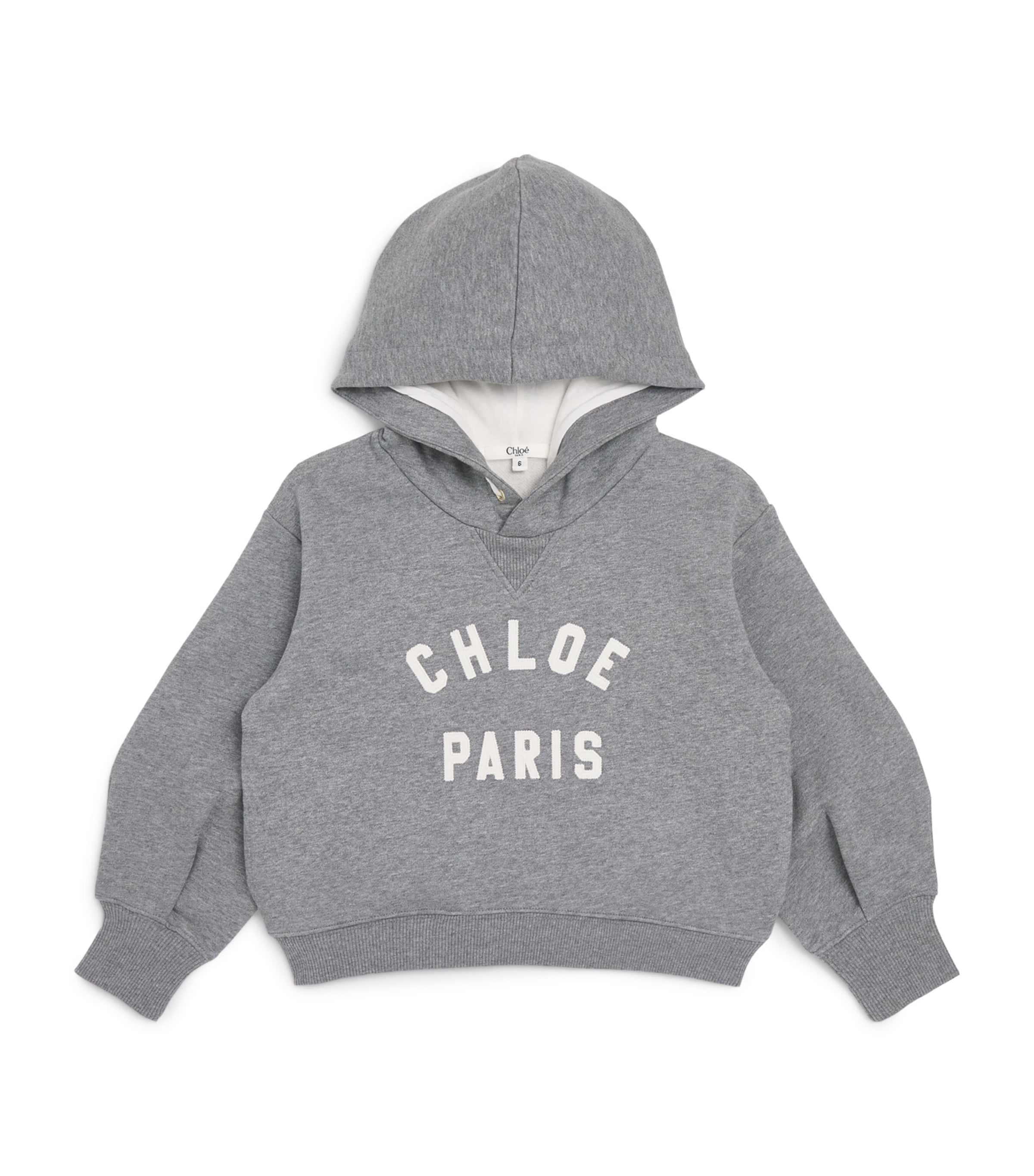 Chloé Kids Cotton Paris Logo Hoodie (14 Years)