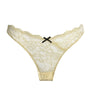 Fleur Du Mal Yellow Lace Bianca Thong