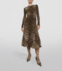 Dolce & Gabbana Multi Leopard Print Midi Dress