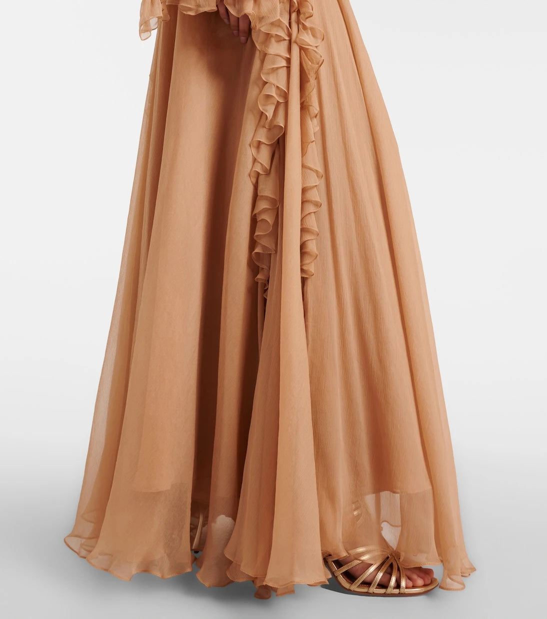 Costarellos - Zilara embellished silk georgette gown