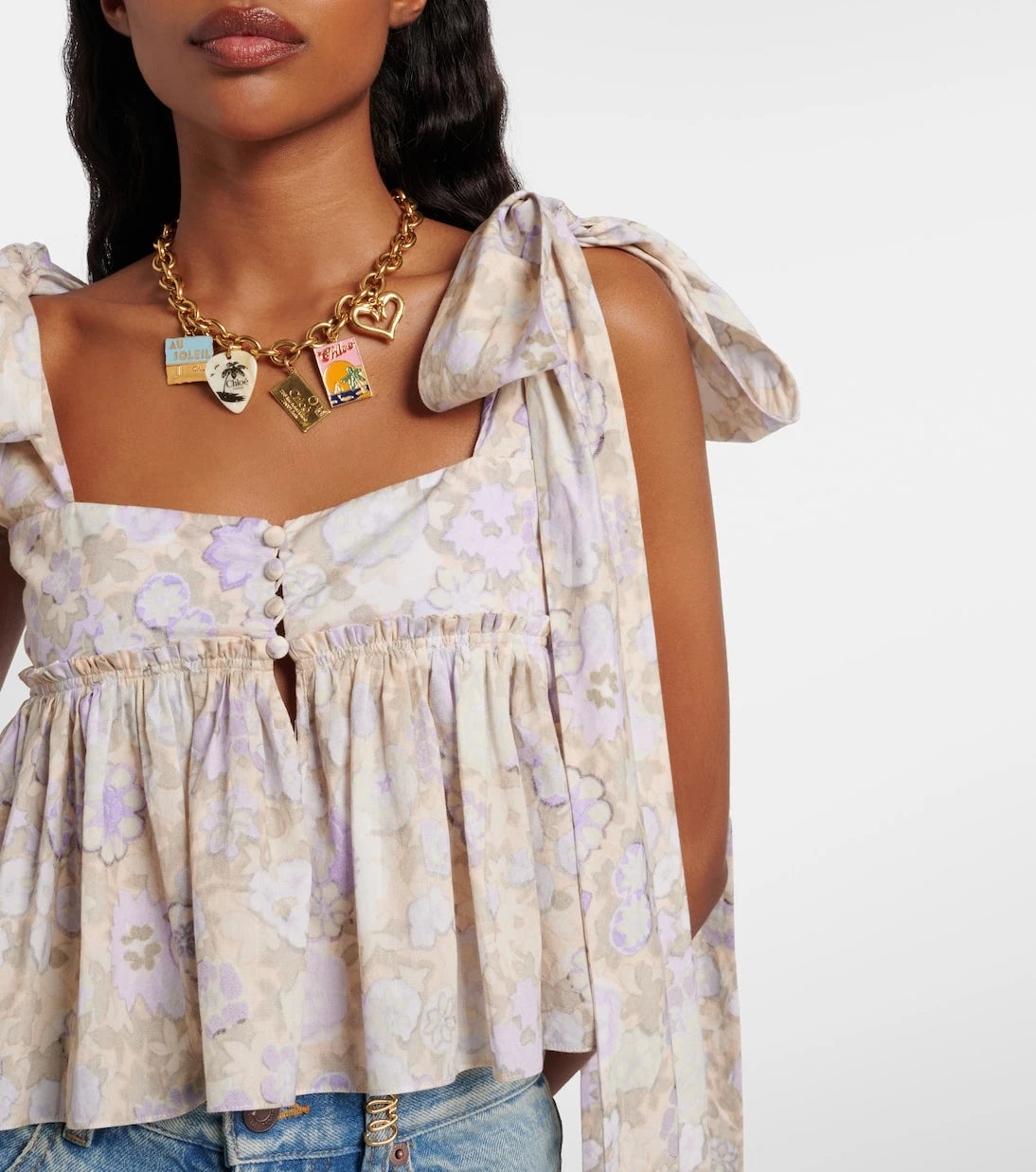 Chloé - Floral cotton top