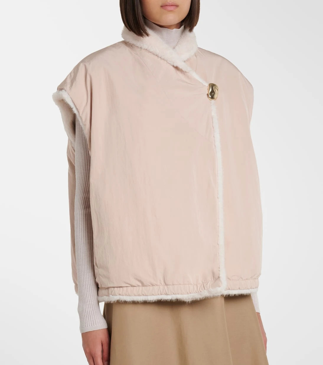 Moncler - Chardonneret fleece down jacket