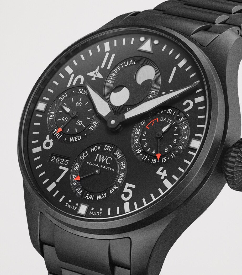 Ceratanium Big Pilot’s Perpetual Calendar Top Gun Watch 46mm