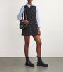 Tweed Mini Shift Dress BLACK