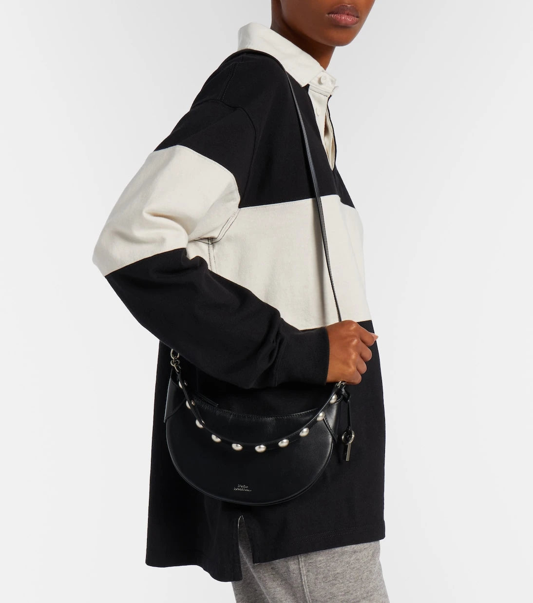 Polo Ralph Lauren - Polo ID Mini studded leather shoulder bag