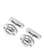 Sterling Silver Double C de Cartier Cufflinks