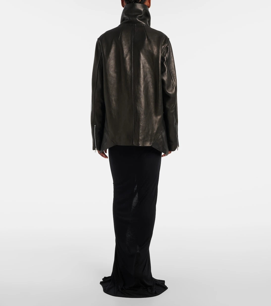Rick Owens - Asymmetric leather jacket