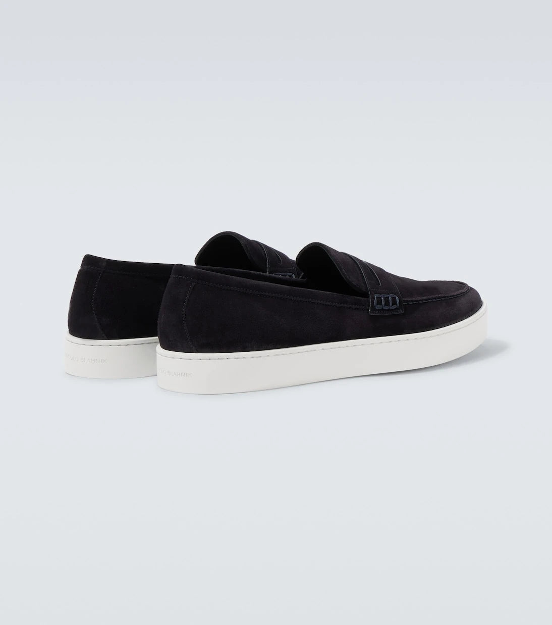 Manolo Blahnik - Ellis suede penny loafers