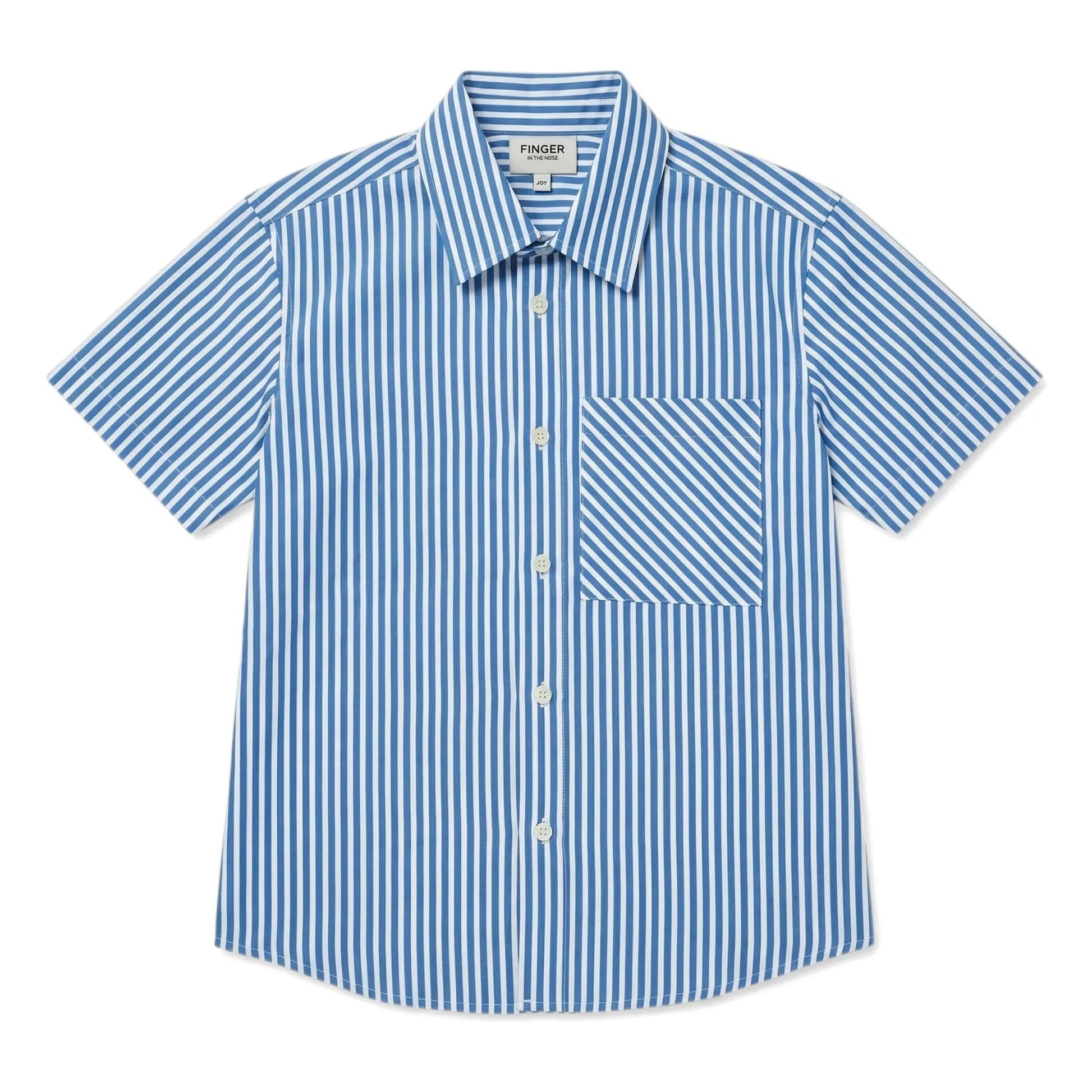 Finger in the nose - Rogue Striped Shirt | Blue