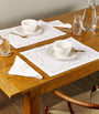 Dea Linen Embroidered Scroll Placemat (35cm x 50cm)