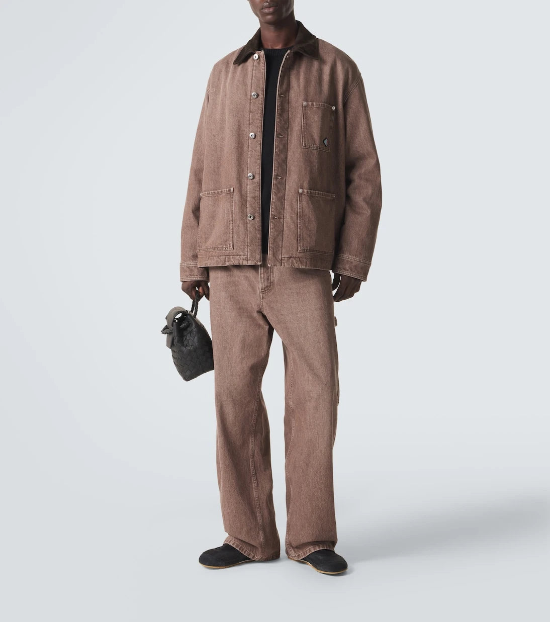 Bottega Veneta - حذاء رياضي Orbit Flash مزين بالجلد السويدي