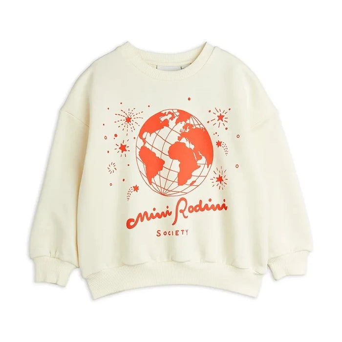 Детски памучен суичър Mini Rodini Mini Rodini society