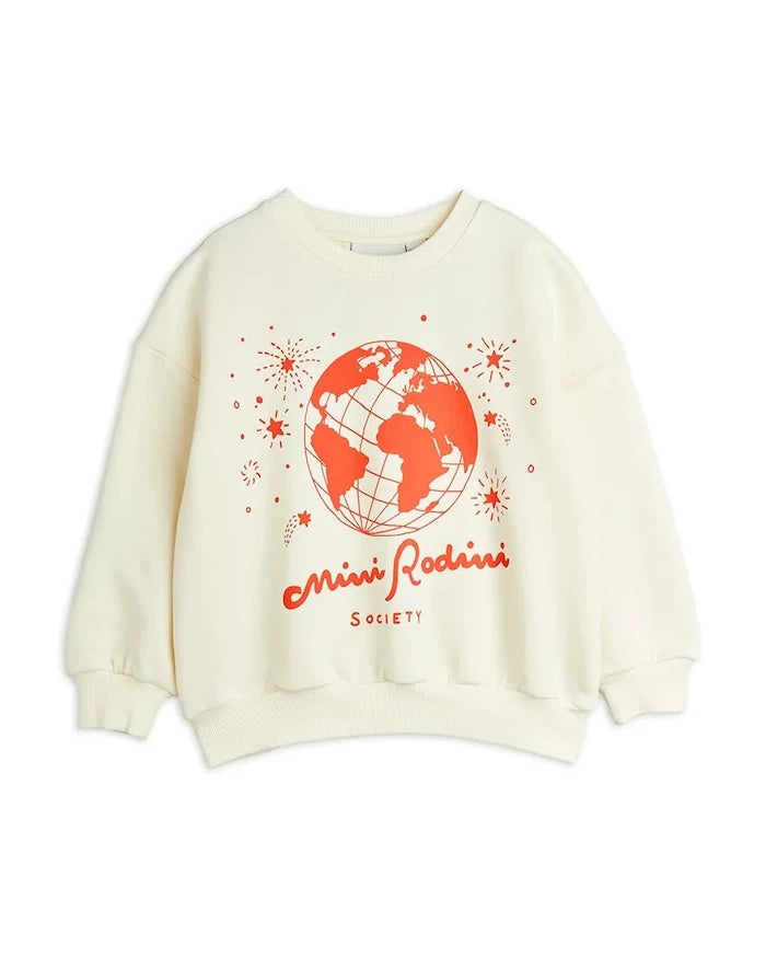 Mini Rodini çocuk pamuklu sweatshirt Mini Rodini society