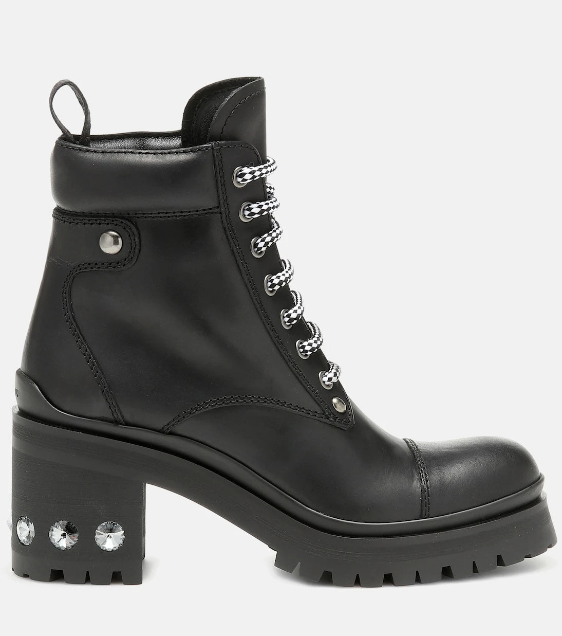 Miu Miu - Leather ankle boots