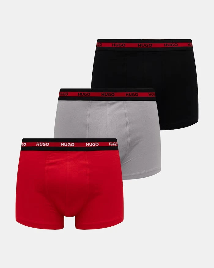 HUGO Erkek Pamuk ve Elastan Bitişik Boxer TRIPLET PLANET 3'lü