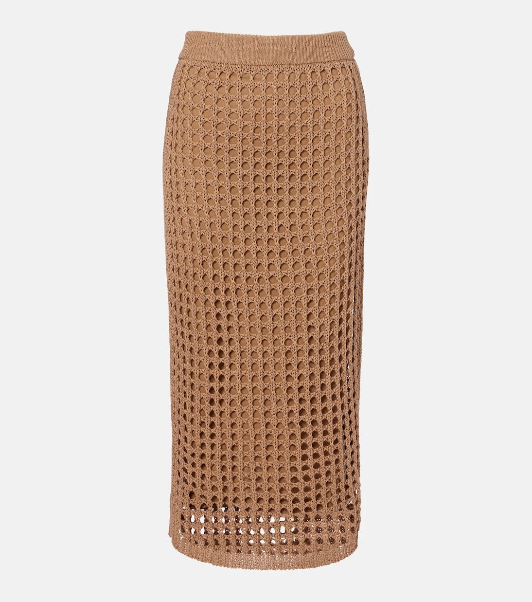 Max Mara - Geode open-knit cotton midi skirt