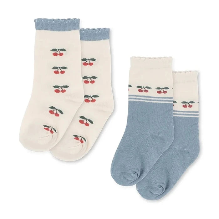 Детски чорапи Konges Sløjd 2 PACK CHERRY SOCKS (2 чифта)