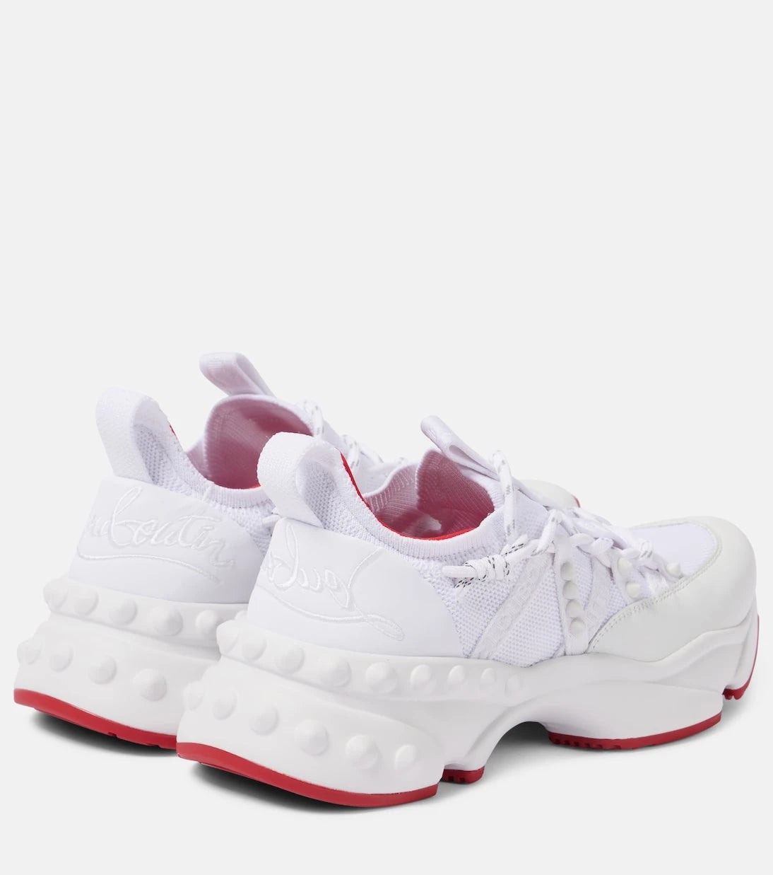 Christian Louboutin - حذاء رياضي Trailnrun مزين بالجلد
