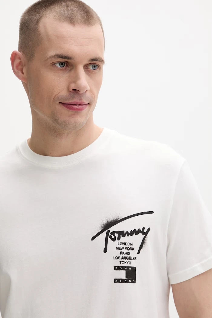 Tommy Jeans Erkek Pamuk Tişört