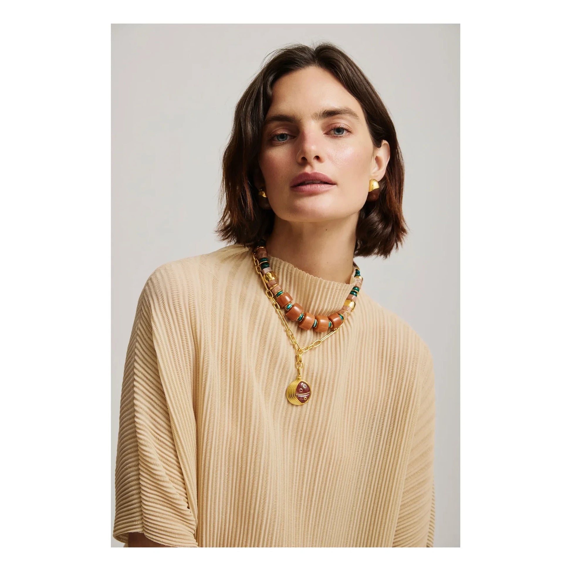 Lizzie Fortunato - Granada necklace | Terracotta