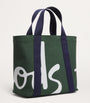 Harrods Green Mini Cotton Logo Tote Bag